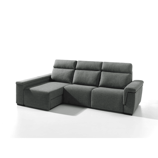 Chaise longue esquerda ADRIA relax elétrico cor cinza escuro