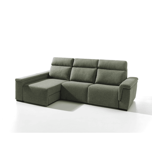 Chaise longue esquerda ADRIA relax elétrico cor verde