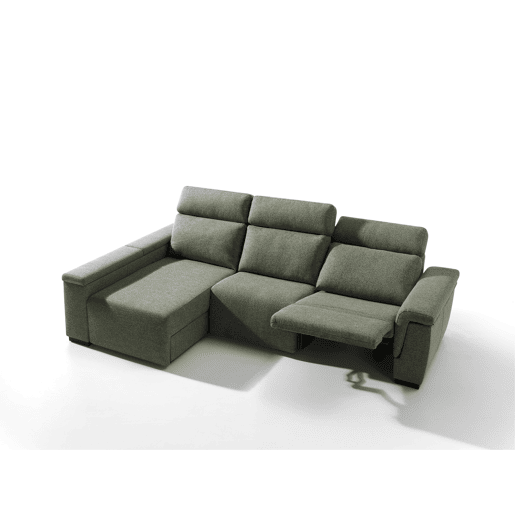 Chaise longue esquerda ADRIA relax elétrico cor verde