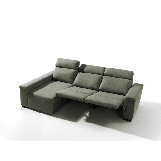 Chaise longue esquerda ADRIA relax elétrico cor verde