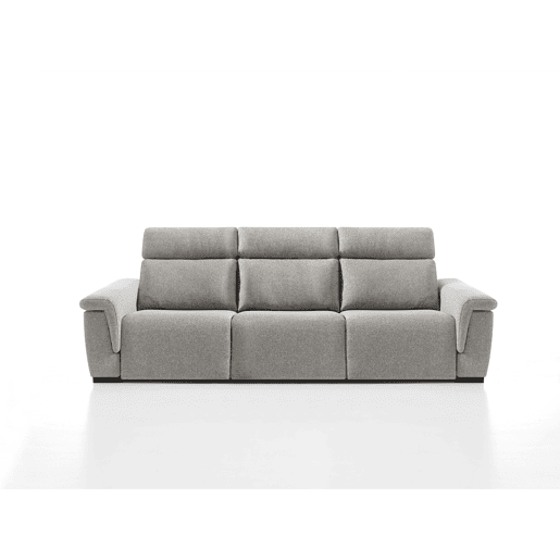 Sofá 4 lugares relax elétrico ADRIA II cor cinza claro