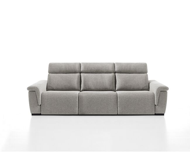 Sofá 4 plazas relax eléctrico adria ii color gris claro