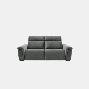 Sofá 3 lugares XL relax elétrico ADRIA II cor cinza escuro