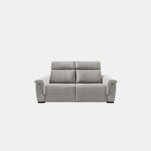 Sofá 3 lugares L relax elétrico ADRIA II cor cinza claro