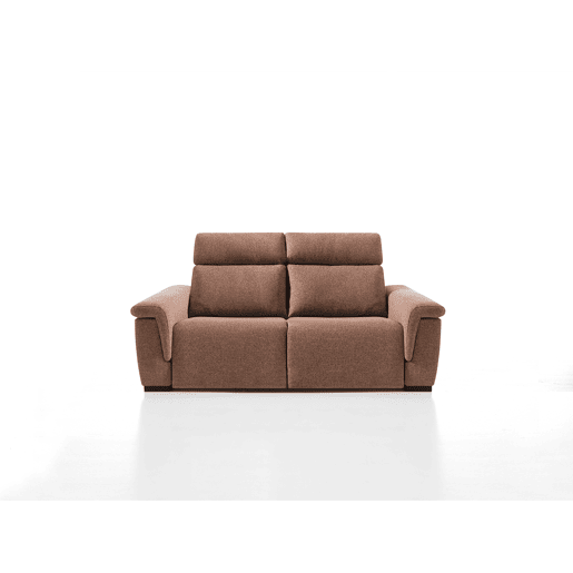Sofá 3 lugares L relax elétrico ADRIA II cor terracota