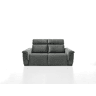 Sofá 3 lugares L relax elétrico ADRIA II cor cinza escuro