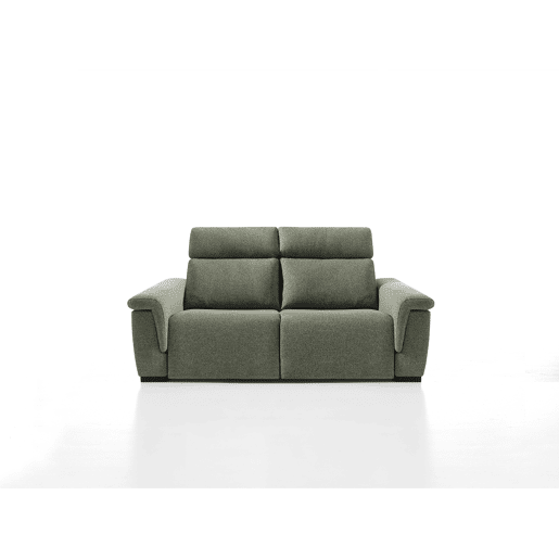 Sofá 3 lugares L relax elétrico ADRIA II cor verde