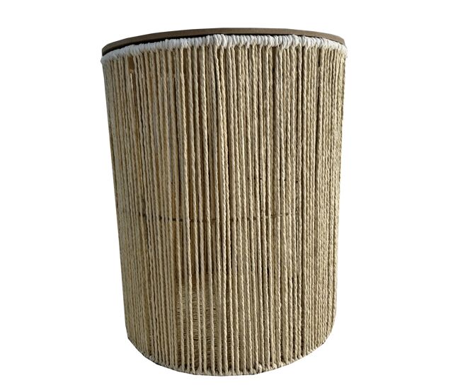 Cesta fibra vegetal deva l 45x38x38cm