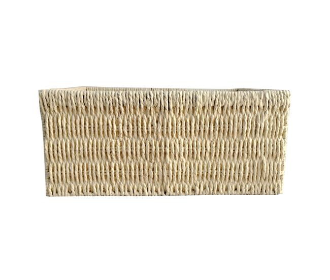 Cesta fibra vegetal hana l 18x40,5x29cm