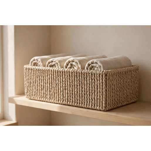 Cesto fibra vegetal HANA L 18x40,5x29cm Cesto fibra vegetal HANA L 18x40,5x29cm