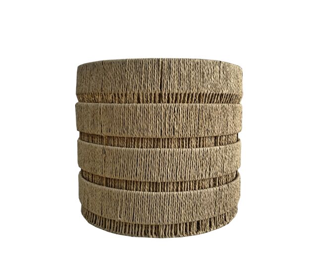 Cesta fibra vegetal kaia l 33x38x38cm