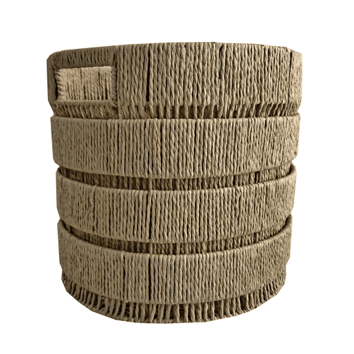 Cesto fibra vegetal KAIA M 30x33x33cm Cesto fibra vegetal KAIA M 30x33x33cm