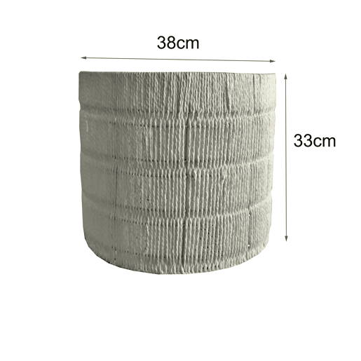 Cesto fibra vegetal ROMA L 33x38x38cm