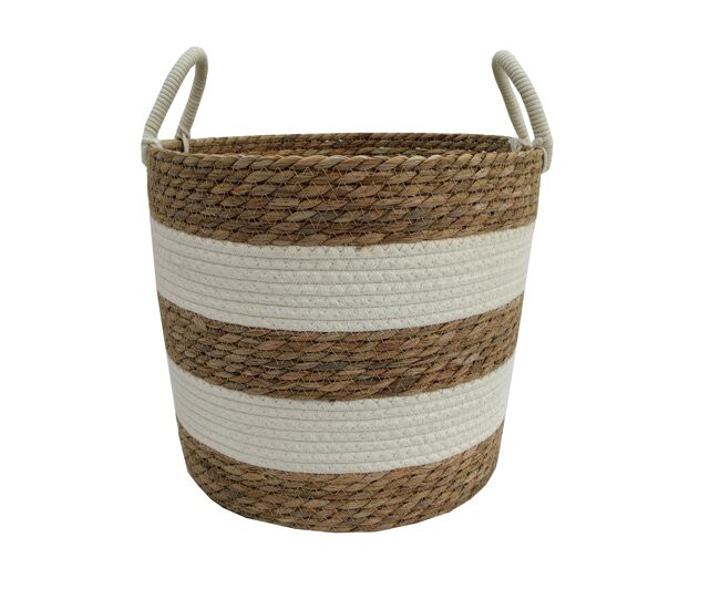Cesta fibra vegetal eider l 38x34x34cm