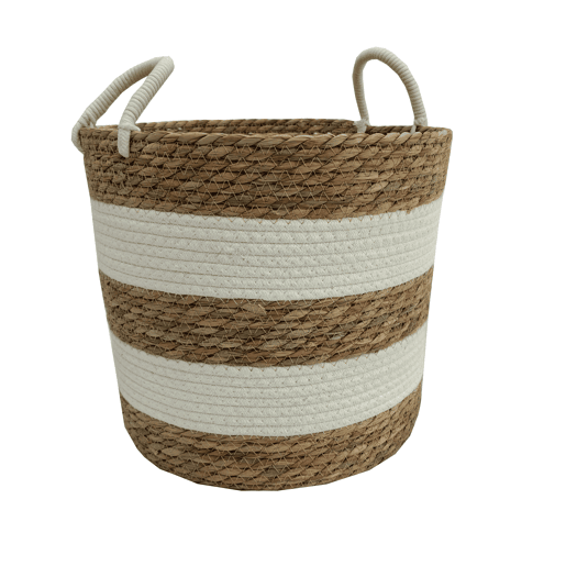 Cesto fibra vegetal EIDER L 38x34x34cm