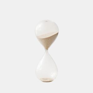 Ampulheta de 60 minutos 20cm cor areia natural