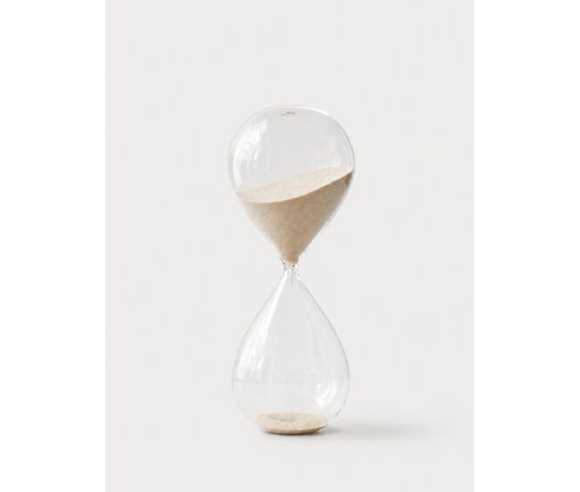 Reloj de arena 60 minutos 20cm color arena natural - conforama