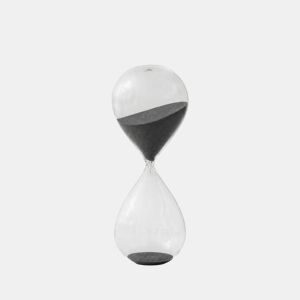 Ampulheta de 60 minutos 20cm cor antracite