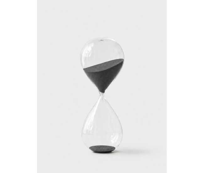 Reloj de arena 60 minutos 20cm color antracita - conforama