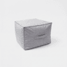 Puff para interior e exterior CUBO 50x50x40cm cor cinza
