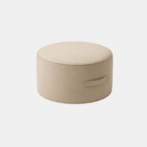 Puff para interior e exterior REDONDO 30x50x50cm cor bege