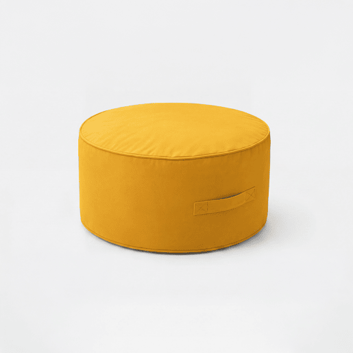 Puff para interior e exterior REDONDO 30x50x50cm cor cinza