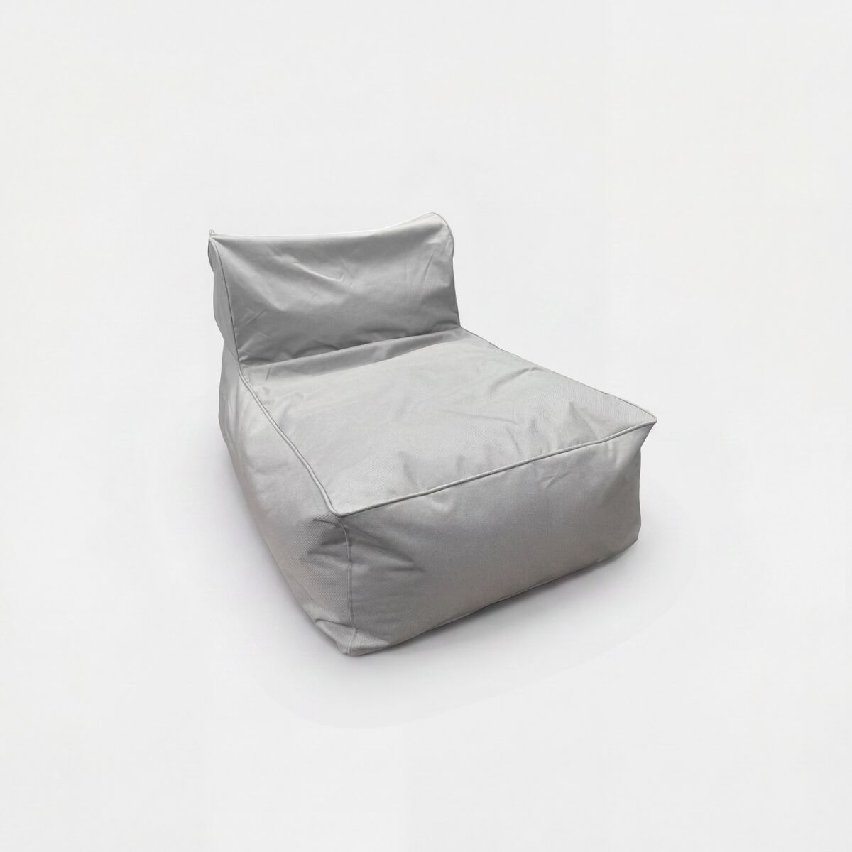 Puff interior y exterior sofa 67x70x110cm color gris