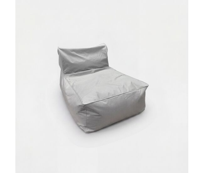 Puff interior y exterior sofa 67x70x110cm color gris
