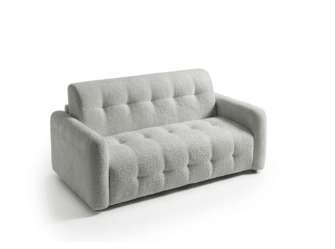 Sofá cama de 2 lugares NEO cor cinza claro