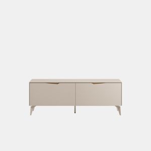 Móvel de TV DIZAN 150cm 2 portas cor creme