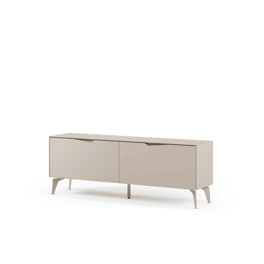 Móvel de TV DIZAN 150cm 2 portas cor creme