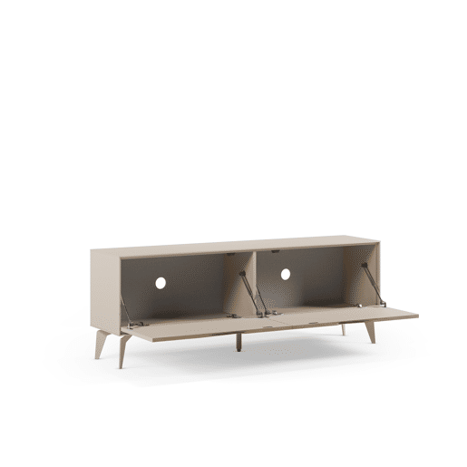 Móvel de TV DIZAN 150cm 2 portas cor creme