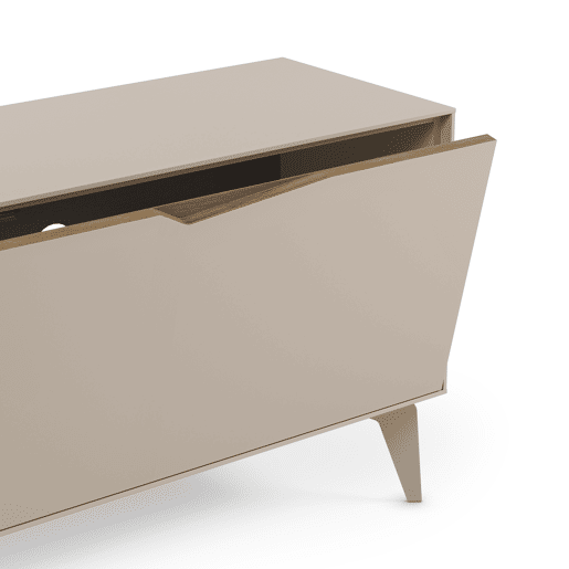 Móvel de TV DIZAN 150cm 2 portas cor creme