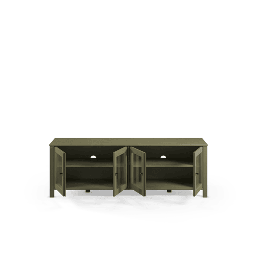 Móvel de TV SIRIO 150cm 4 portas cor verde