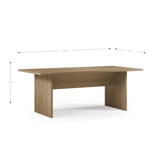 Mesa de jantar fixa GRACIA carvalho Mesa de jantar fixa GRACIA carvalho