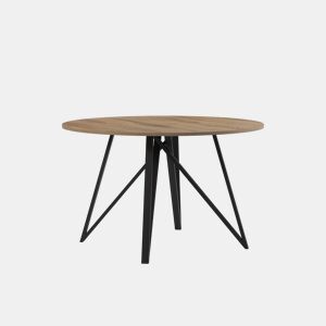 Mesa de jantar redonda PAZ carvalho