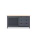Aparador bajo gris antracita y pino BRAUNA Aparador bajo gris antracita y pino BRAUNA Gris/ Madera