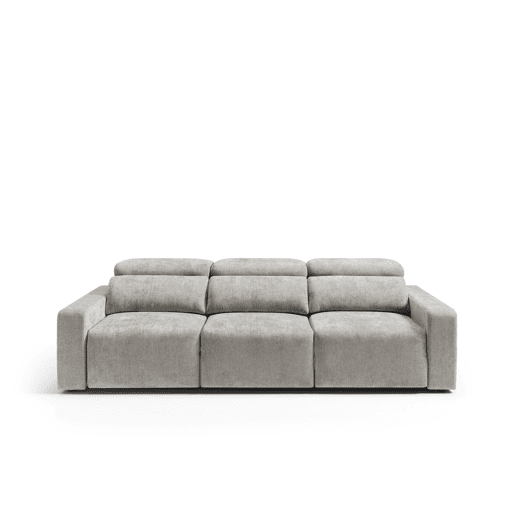 Sofá 4 lugares XL MONTBLANC cor cinza claro