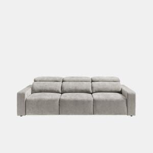 Sofá 4 lugares XL MONTBLANC cor cinza claro