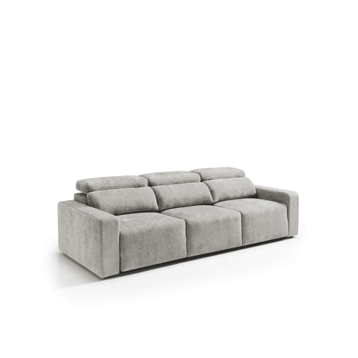 Sofá 4 lugares XL MONTBLANC cor cinza claro