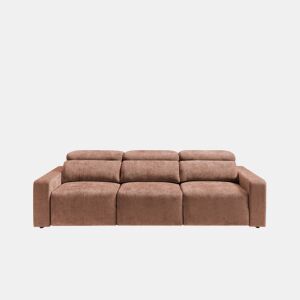 Sofá 4 lugares XL MONTBLANC cor terracota
