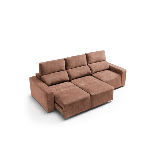Sofá 4 lugares XL MONTBLANC cor terracota