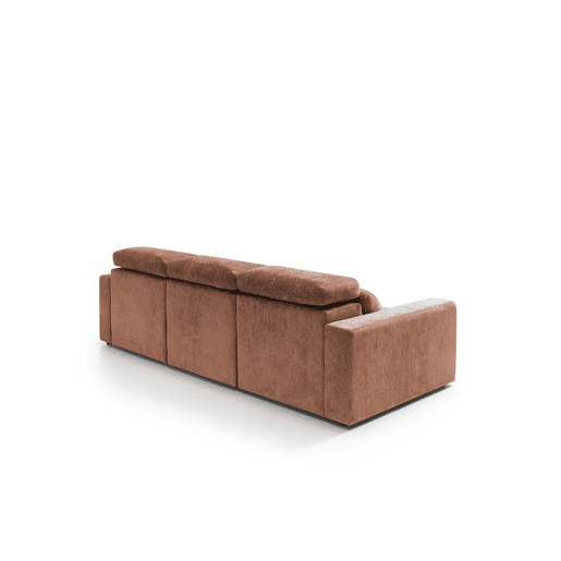 Sofá 4 lugares XL MONTBLANC cor terracota