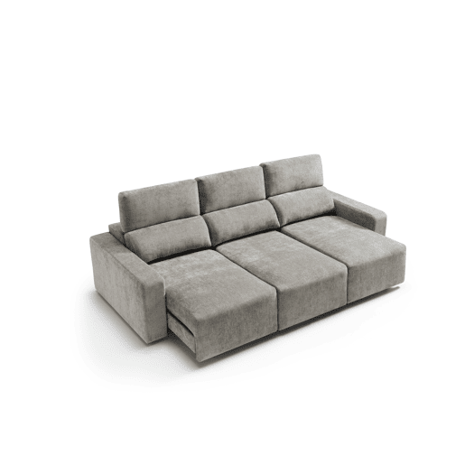 Sofá 4 lugares XL MONTBLANC cor cinza
