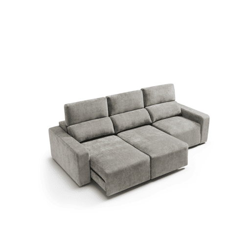 Sofá 4 lugares XL MONTBLANC cor cinza