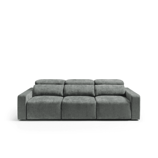 Sofá 4 lugares XL MONTBLANC cor cinza escuro