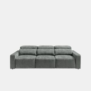 Sofá 4 lugares XL MONTBLANC cor cinza escuro