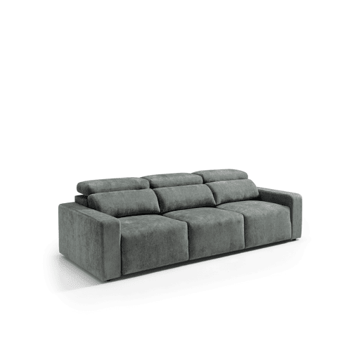 Sofá 4 lugares XL MONTBLANC cor cinza escuro