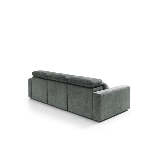 Sofá 4 lugares XL MONTBLANC cor cinza escuro