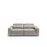 Sofá 3 lugares XL MONTBLANC cor cinza claro